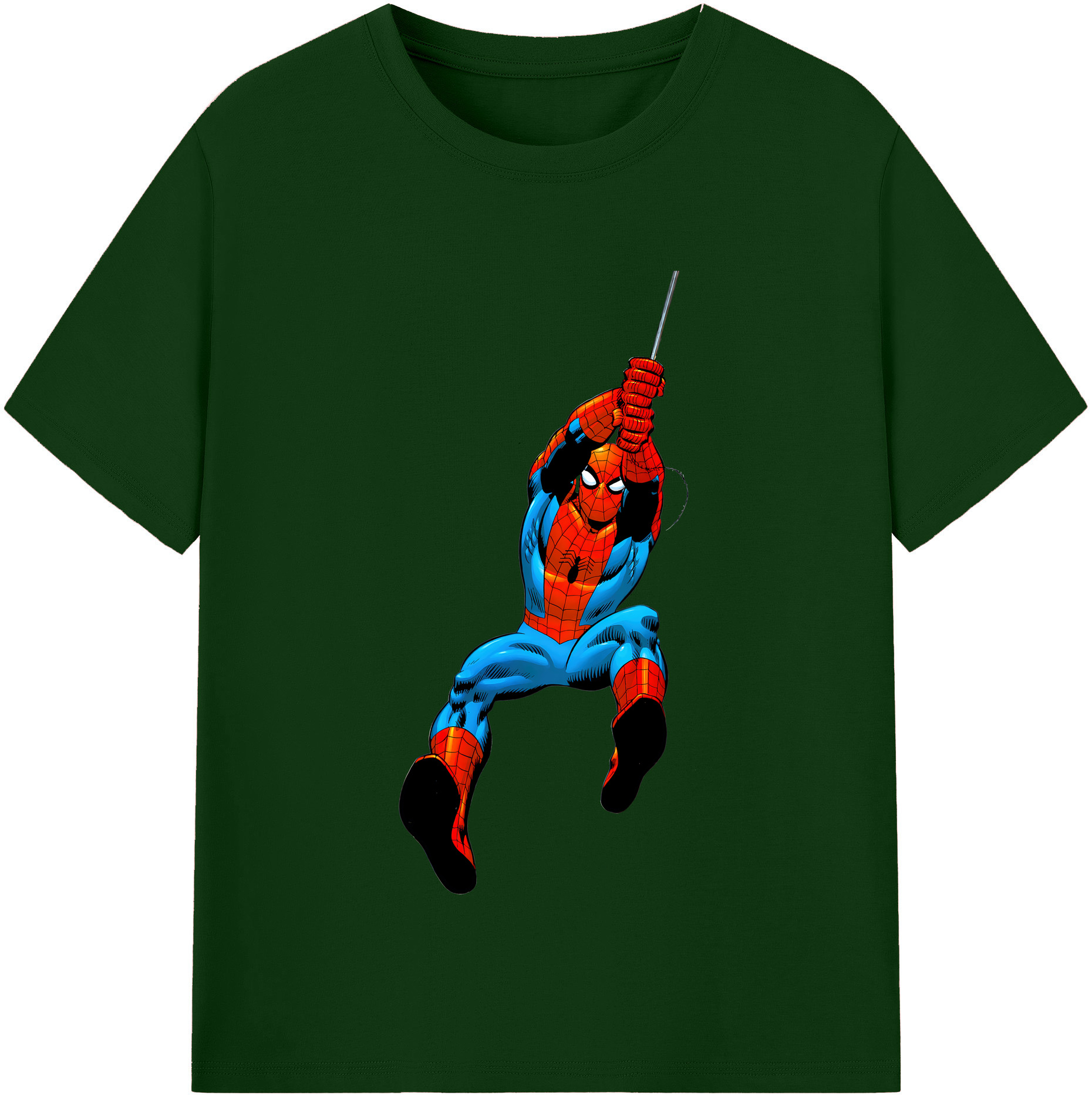 （画像用） Spider Man スパイダーマン 綿100％半袖Tシャツ（フロントプリント）